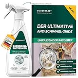 Silberkraft Schimmelentferner mit Aktiv-Chlor 500 ml - Stark gegen Schimmel & Stockflecken, Sofort- & Langzeitschutz für Bad, Dusche, Fliesen, Fugen & Wände + Gratis E-Book per QR-Code