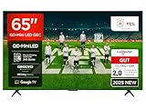TCL 65 Zoll 65Q6C QLED Mini LED Fernseher, 4K HDR Premium, Dolby Vision IQ & Atmos, Onkyo 2.1, Smart Google TV, Game Master, 144Hz Motion Clarity Pro, AMD FreeSync Premium Pro, HDMI 2.1, AirPlay 2