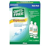 Opti-Free Replenish Kontaktlinsen-Pflegemittel | Vorratspackung | 2 x 300 ml