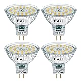 EACLL GU5.3 MR16 LED Birnen 6.5W Ersetzt 60W Halogen Leuchtmittel, Neutralweiß 4000K 700lm, Flimmerfrei AC/DC 12V Strahler, Nicht Dimmbar Reflektor Lampen mit 120° Abstrahlwinkel Spot, 4er-Pack