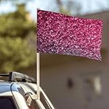 3D-Autoflaggen, 30,5 x 45,7 cm, doppelseitig, lichtbeständig, für Autofenster, doppelt genäht, Mini-Handflagge, Banner für die meisten Fahrzeugfenster