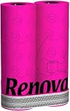 48 Rollen Renova farbiges Toilettenpapier - Fucsia/Pink (Black Label)