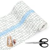 Duschpflaster Wasserfest 15cm*5m Waterproof Tattoo Folie mit Schere Second Skin Tattoo Pflaster Duschpflaster Groß Wundpflaster Wasserfest Transparent Bandage für Sport Duschen