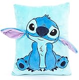 Disney Lilo & Stitch Plüsch-Kuschelkissen - Superweiches 3D-Bettkissen für Kinderzimmerdekoration