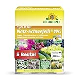 Neudorff Netz-Schwefelit WG – Zur wirksamen Bekämpfung von Pilzkrankheiten wie Echter Mehltau an Zierpflanzen wie Rosen, Gemüse und Obst, 75g