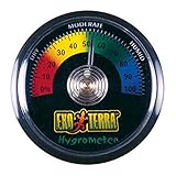 Exo PT2466 Terra Hygrometer, analoges Hygrometer, zur Platzierung im Terrarium