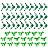 Pflanzenbieger 90-teiliges Set für Training mit geringer Belastung, 90-Grad-Winkel-Design, Pflanzenclips, Kunststoff-Clips für Innen- und Außenbereich, Gartenarbeit, Grün