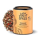 Just Spices Umami Allrounder I Soßen, Fleisch, Gemüse & mehr herzhaft würzen I Gewürzdose, 55 g