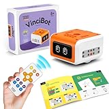 Programmierbarer Kinder Roboter, MatataStudio VinciBot AI Roboter Bausatz Ferngesteuerte Elektronische Roboter Kompatibel Scratch Python Programmieren Spielzeug Geschenk für 8-12 Jahren Jungen Mädchen