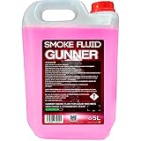 Gunner Smoke Universal Nebelflüssigkeit für Rauchmaschinen, 5 Liter, Erdbeerduft, hohe Dichte