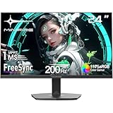 Minifire Gaming Monitor 24 Zoll, 200 Hz, 1ms, FreeSync, Full HD(1920 x 1080), Rahmenlos Bildschirm, Einstellbar, 300Nits, sRGB 110%, HDMI 2.0&DP 1.4-(MFG24F4H)