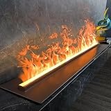 3D-Wasserdampf-Kamin mit einstellbaren Flammenfarben und Helligkeit, Touch/Fernbedienung für Heimdekoration und Ambiente