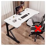 Ergonomischer Gaming-Schreibtisch – Moderner 99,8 cm Computer-Arbeitsplatz für Zuhause und Büro, stilvoller Ecktisch für PC und Laptop, Walnussholz-Finish, ideales Gamer-Setup