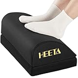 HEETA Fußstütze unter dem Schreibtisch, ergonomische Fußstütze, verstellbar, 2 optionale Höhen, Fußablage Schreibtisch, Hochdichter schaum, rutschfester Fußhocker für Zuhause, Büro & Gaming