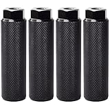 Tagtight 4Pcs BMX Pegs, rutschfeste Fahrrad Pegs, Universal Aluminium Bike Pegs, Mini BMX Fußpedal/Peg für MTB Fahrrad Radfahren Hintere Stunt 3/8 Zoll Achsen