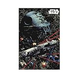 OJHTDB Star Wars Poster auf Leinwand, Schlafzimmer, Dekoration, Landschaft, Büro, Raumdekoration, Geschenk, 20 x 30 cm