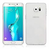 REY Transparent Silikonhülle TPU für Samsung Galaxy S6 Edge, Handyhülle Premium Kratzfest TPU Durchsichtige Schutzhülle, Ultradünne 0,33 mm