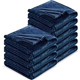 DREAMNINE Flauschige, weiche Fleece-Überwurfdecke für Couch, Sofa, 127 x 152,4 cm, dekorative, solide leichte Samtdecken für Stuhl, gemütlicher Akzent, zottelige Mikro-Flanell-Decke für Schlafzimmer
