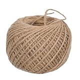 Juteseil – 50 m lange Schnur für Blumenstrauß, Gartenarbeit, Jute-Schnur für Heimwerker, Bastler, Gärtner, Hochzeitsplaner, Landschaftsgärtner, Pflanzenstütze, Verpackung, Produktverpackung, Makramee