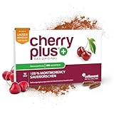 Original Montmorency Sauerkirschen Kapseln – 55.000 mg Sauerkirschen pro Tagesdosis (50:1 Sauerkirsch Extrakt) – 80 Kirschen/Tag – vegan, ohne Zusätze, deutsche Herstellung – Cherry PLUS