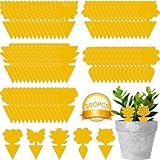 100 Stück Trauermücken Bekämpfen, Gelbsticker Trauermücken, Klebriger Fänger zur Schädlingsbekämpfung in Zimmerpflanzen