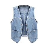 Baby Girls Boys Denim Gilet Solid Color Waistcoat Toddler Sleeveless Windproof Fall Coat Kids Jacket Cute Clothes A-38