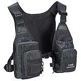 Bassdash FV08 Fliegenfischerweste Anglerweste Ultra Lightweight für Männer und Frauen Tragbare Brustpackung