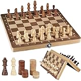 39cm Schachspiel Magnetisch,Magnetisch Schachspiel,Schachbrett Schachspiel Schach,3 in 1 Schachspiel Hochwertig,Chess Board Set klappbar für Party Familie Aktivitäten,reiseschach, schachspiel Kinder