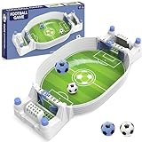 Tischkicker Kinder, Interaktives TischfußBallspiel, Tischfussball mit 2 Fußball, Mini Tischkicker Fußballspiel, Fußball Kinder Geschenk für Jungen Erwachsene Interaktive Eltern Kind Brettspiele