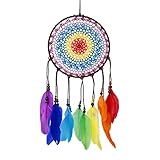 Traumfänger Handgemachte Traumfänger mit Bunte Federn Wohnkultur Handwerk für Zimmer Schlafzimmer Car Decor Geschenk