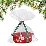Weihnachtskorb, dekorativer Korb für Weihnachten – Dekoration zur Aufbewahrung von Süßigkeiten für Feiern, Partys, Meetings, Geburtstage, Damen und Herren, neues Zuhause