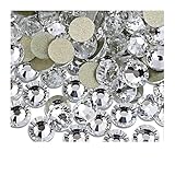 Hotfix Strasssteine Klar AB Nicht hot fix Strass flache rückseite kristalle glas stein strass glitters for 3d nagel bekleidungs ​​hochzeit(Clear-Gold Back,SS30 288pcs)