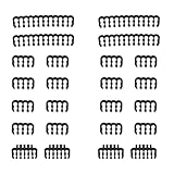 CIYODO 24-teiligespc Kabelkamm Satz Kabelmanagement Für Computer Kabelorganizer Robust Kompatibel Für Schreibtisch Und Haushalt