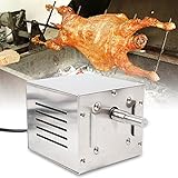 NeNchengLi 60kg Edelstahl BBQ Grill Spieß Röster Drehspieß Grill Rotisserie Barbecu Motor