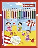 STABILO - Dreikant-Buntstift - Trio dick - 18er Pack - 18