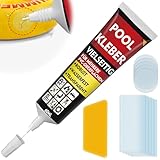 Bellifluous Pool Reparaturset, Pool Flicken, 60ml Poolfolie Reparaturset für Schwimmbad, Aufblasbares Bett, Luftmatratze, Kajakfahren, Pool Kleber zur schnellen Reparatur aufblasbarer Gegenstände