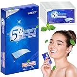 28 Streifen Zahnaufhellung Bleaching Streifen, Teeth Bleaching Stripes, Whitening Strips, Zahnbleaching White Stripes zur Weiße Zähne, Zähne Aufhellen Effektive Gegen Gelbe Zähne