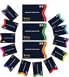 RFID Blocker Kartenhülle 15er Set - Ec Karten Schutzhülle, NFC Blocker Kreditkartenhülle, 12x Scheckkartenhülle & 3X Reisepass Hüllen, Ec Karten Etui - RFID Blockierende Card Sleeves - Navy Blau
