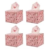 amangul 4 Stück abnehmbare Geldhalter für Valentinstag-Überraschungen, handgemachte Geldkassetten, elegante Hochzeits-Boxen, Jahrestag, Valentinstag