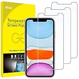 JETech Schutzfolie für iPhone 11 und iPhone XR 6,1 Zoll, Panzer Schutz Glas Folie Displayschutzfolie, 3 Stück