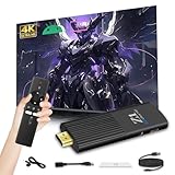 Z1 Android 10.0 TV Stick 2025, 4K HD Smart Dongle für TV, H313 Quad Core, 2,4GHz + 5GHz Dual WiFi, Bluetooth Sprachfernbedienung, Android 10.0 Internet Kanal TV Gerät für Zuhause/Reisen