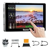 Desview R705 Kamera Field Monitor 7 Zoll, Touchscreen Full HD 1920x1200 IPS Feldmonitor mit 4K HDMI 3D LUT Waveform Vector Scope Video Peaking Focus Assist für DSLR Kamera/Camcorder