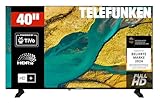 TELEFUNKEN Fernseher 40 Zoll Smart TV Powered by TiVo Full HD, HDR TV mit Triple-Tuner und 6 Monate HD+ inkl., LED Fernseher XF40TP900S (2026)
