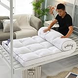 Japanische Futon-Matratze, dick, faltbar, für den Winter, rutschfest, weich, aufrollbar, ideal für Studentenwohnheime (90 x 200 cm)