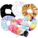 Samt-Haargummis mit verstecktem Reißverschluss – 6er-Pack Haargummis für Vsco Mädchen Frauen Haar-Accessoires (6er-Pack)