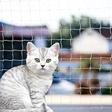 Katzennetz für Balkon 3x8M – Transparentes Katzenschutznetz Balkon, Robust Verdicktes Balkonnetz Haustiernetz für Katzen zur Sicherung von Terrassen, Fenstern, Zäunen und Türen (Weiß)