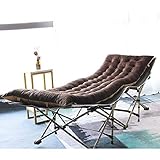 Luxuriöses Outdoor-Sonnenstuhlkissen mit rutschfester Schnalle, dicke Liegenauflage für hohe Rückenlehne, bequeme Sonnenliege für Garten, Terrasse und Pool