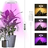 Sondiko LED Pflanzenlampe, Pflanzenlampen Vollspektrum Bis Zu 140 CM Höhe Mit 72 LEDs, 3 Beleuchtungsmodi, 3/9/12-Std.-Auto-Timer, 9 Helligkeitsstufen, Verstellbare Höhe, Ideal für Große Pflanzen,1PCS