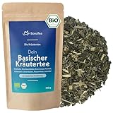 BIO Basischer Kräutertee 100g - Basentee mit Brennnessel, Löwenzahn, Lindenblüten, Grünhafer, Brombeerblättern und weiteren Basenkräutern