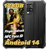 Blackview BV4800 Pro Android 14 Outdoor Handy, 12GB+128GB/2TB TF, Corning Gorilla 6.56' HD+, Outdoor Smartphone, IP69K Buastellenhandy,16MP+8MP, 5180mAh, NFC/OTG/GPS/Fingerabdruck